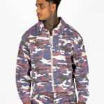 Purple Camo Relaxed Denim Jacket - Liquor n Poker