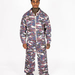 Purple Camo Relaxed Denim Jacket - Liquor n Poker
