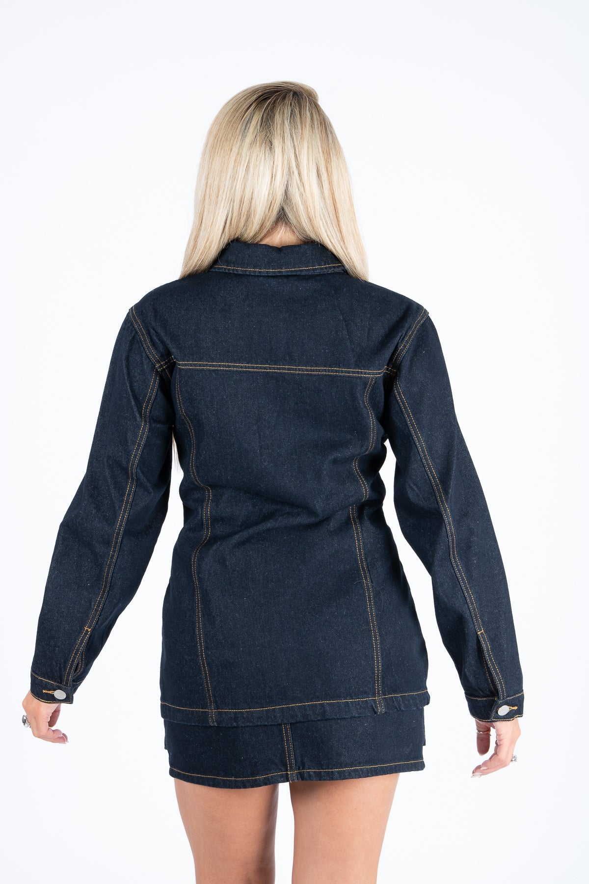Raw Indigo Cinch Waist Denim Jacket - Liquor n Poker