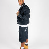 RAW Indigo Contrast Stitch Denim Jacket - Liquor n Poker