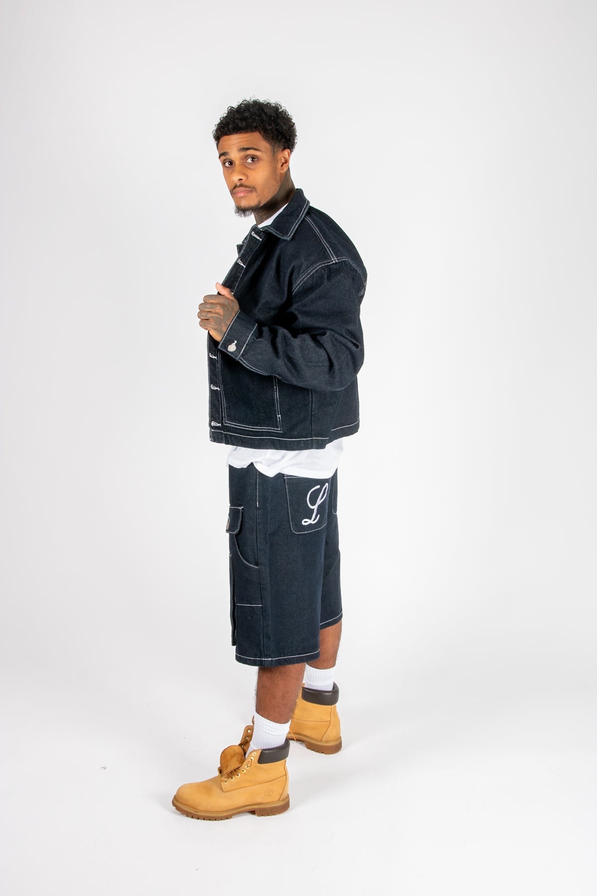 RAW Indigo Contrast Stitch Denim Jacket - Liquor n Poker