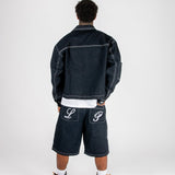 RAW Indigo Contrast Stitch Denim Jacket - Liquor n Poker