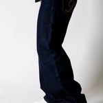 Raw Indigo Fireman Clasp Baggy Jeans - Liquor n Poker