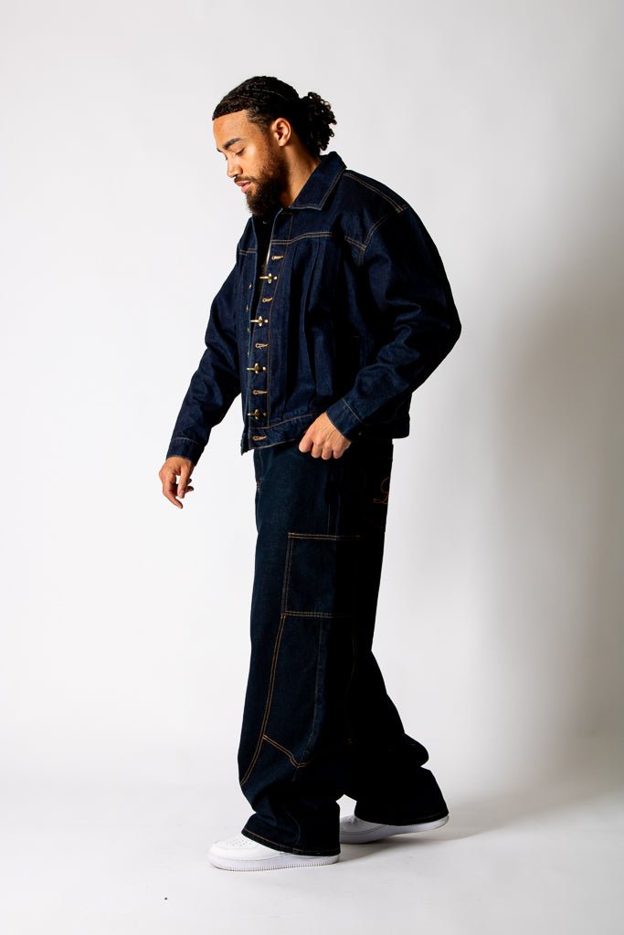 Raw Indigo Fireman Clasp Denim Jacket - Liquor n Poker