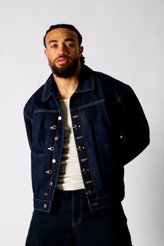 Raw Indigo Fireman Clasp Denim Jacket - Liquor n Poker