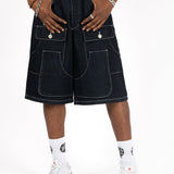 Raw Indigo Relaxed Carpenter Jorts - Liquor n Poker