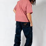 Red Boxy Micro Check Shirt - Liquor n Poker