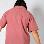 Red Boxy Micro Check Shirt - Liquor n Poker