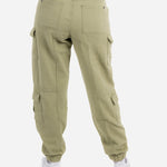 Relaxed Fit Cargo Trouser In Khaki Twill Denim - Liquor n Poker