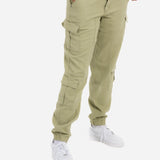 Relaxed Fit Cargo Trouser In Khaki Twill Denim - Liquor n Poker