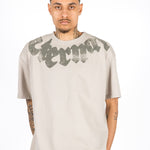 Relaxed Fit Eternal Printed Beige T-Shirt - Liquor n Poker