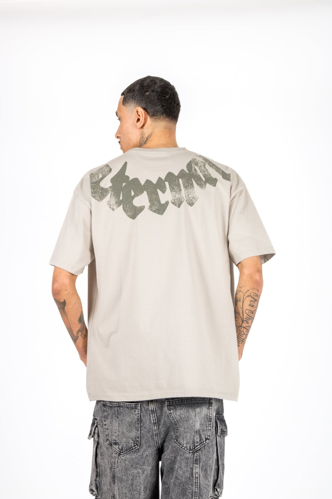 Relaxed Fit Eternal Printed Beige T-Shirt - Liquor n Poker