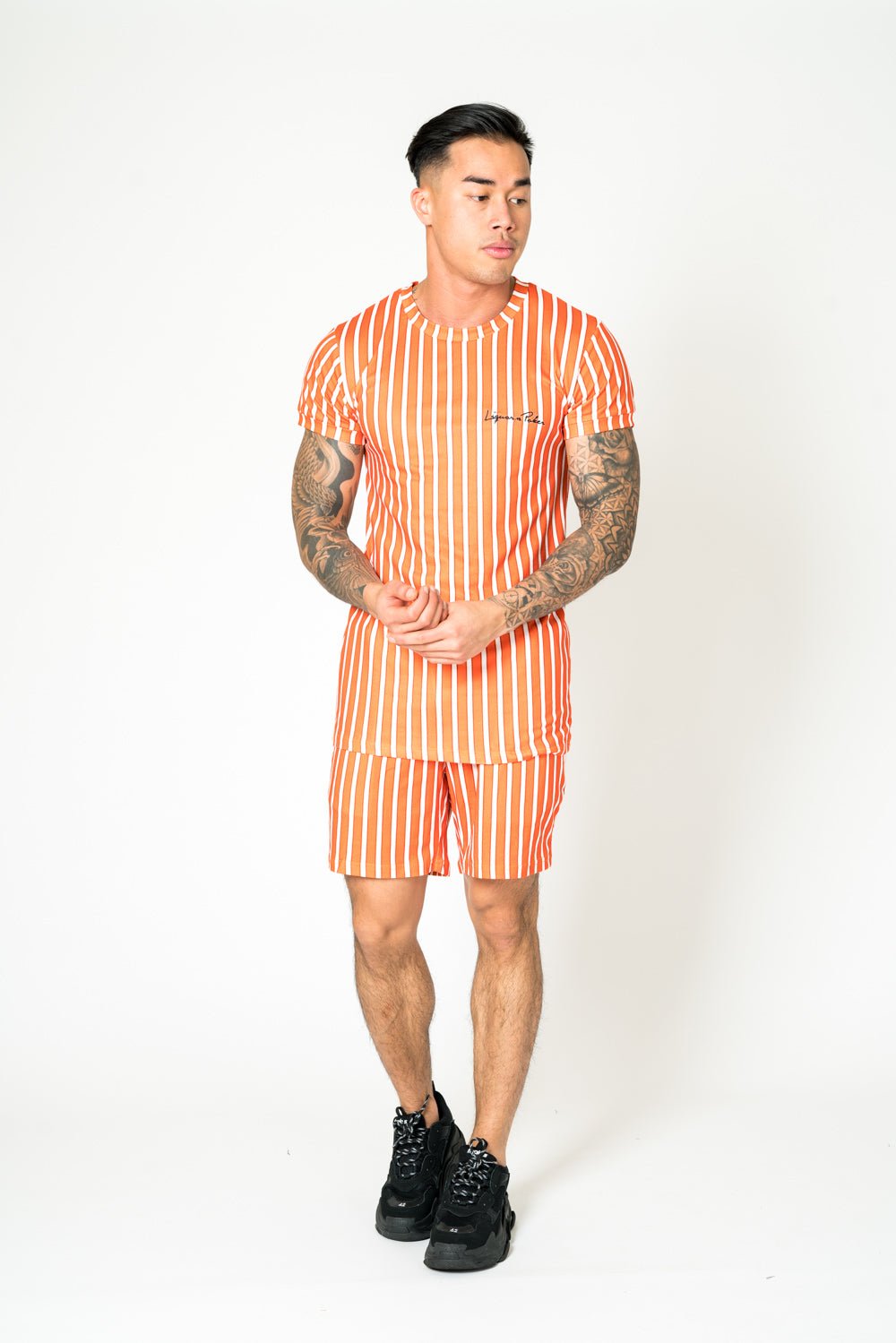 Relaxed Fit Shorts In Rust And White - Liquor n Poker