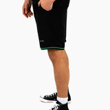 Relaxed Forbidden Fruits Black Shorts - Liquor n Poker