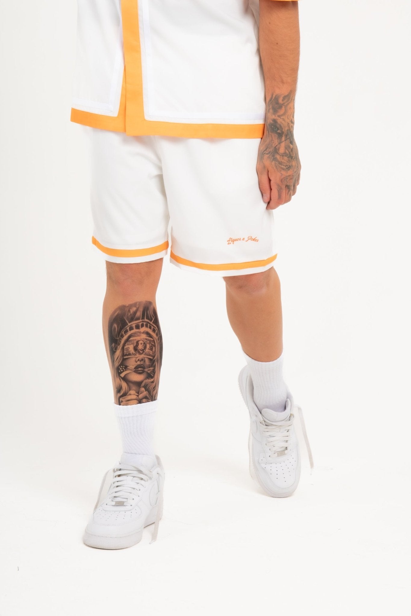 Relaxed Forbidden Fruits White Shorts - Liquor n Poker