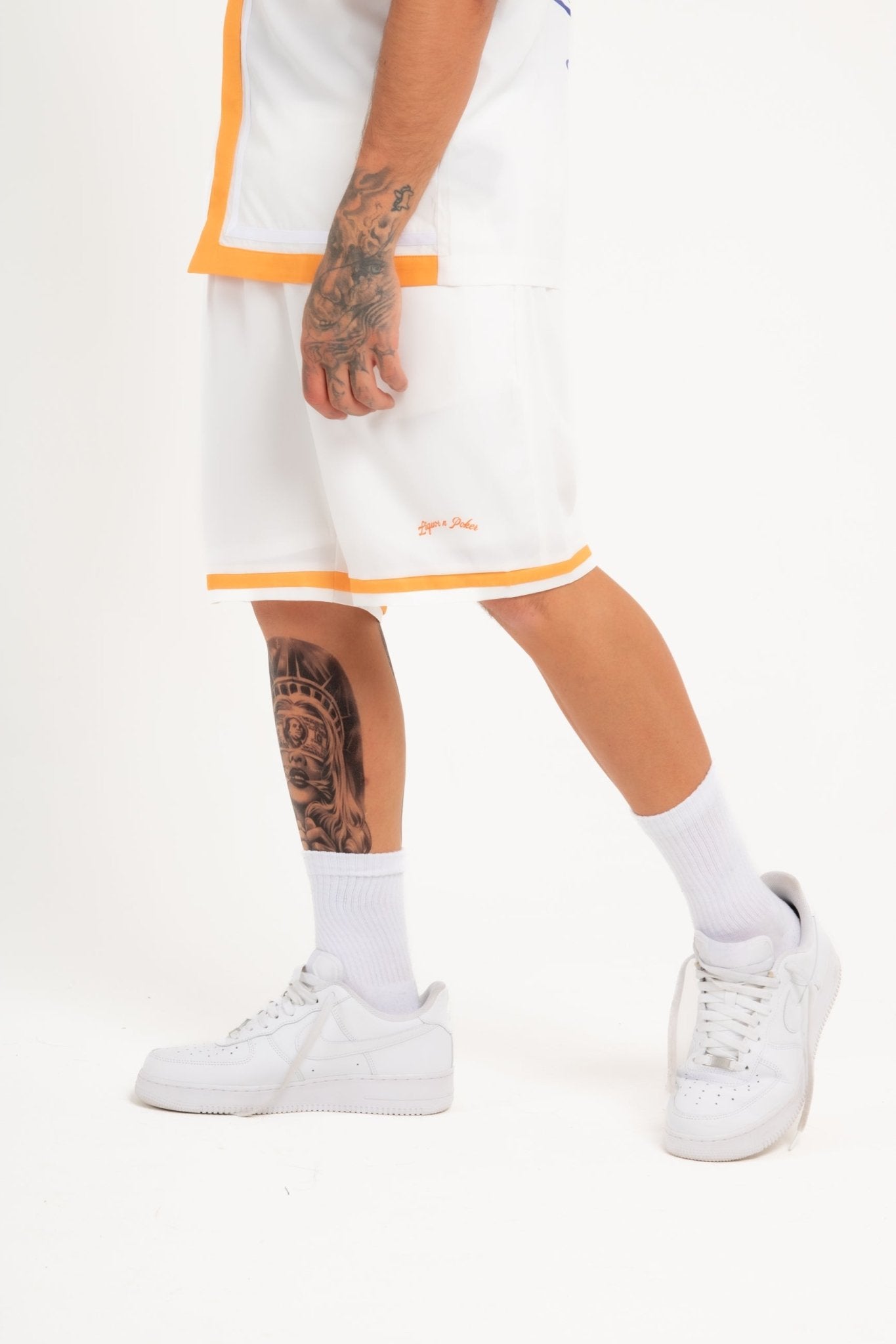 Relaxed Forbidden Fruits White Shorts - Liquor n Poker