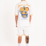 Relaxed Forbidden Fruits White Shorts - Liquor n Poker