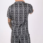 Retro Aztec Black & White Shirt - Liquor n Poker