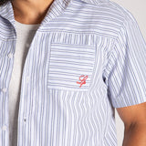 Revere Blue Collar Shirt Stripe - Liquor n Poker