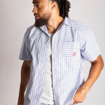 Revere Blue Collar Shirt Stripe - Liquor n Poker