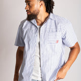 Revere Blue Collar Shirt Stripe - Liquor n Poker
