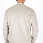 Rider Suede Biker Jacket in Stone - Liquor n Poker
