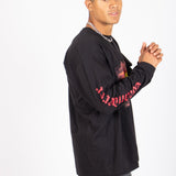 Safari Printed Black Long Sleeve Top - Liquor n Poker