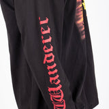 Safari Printed Black Long Sleeve Top - Liquor n Poker