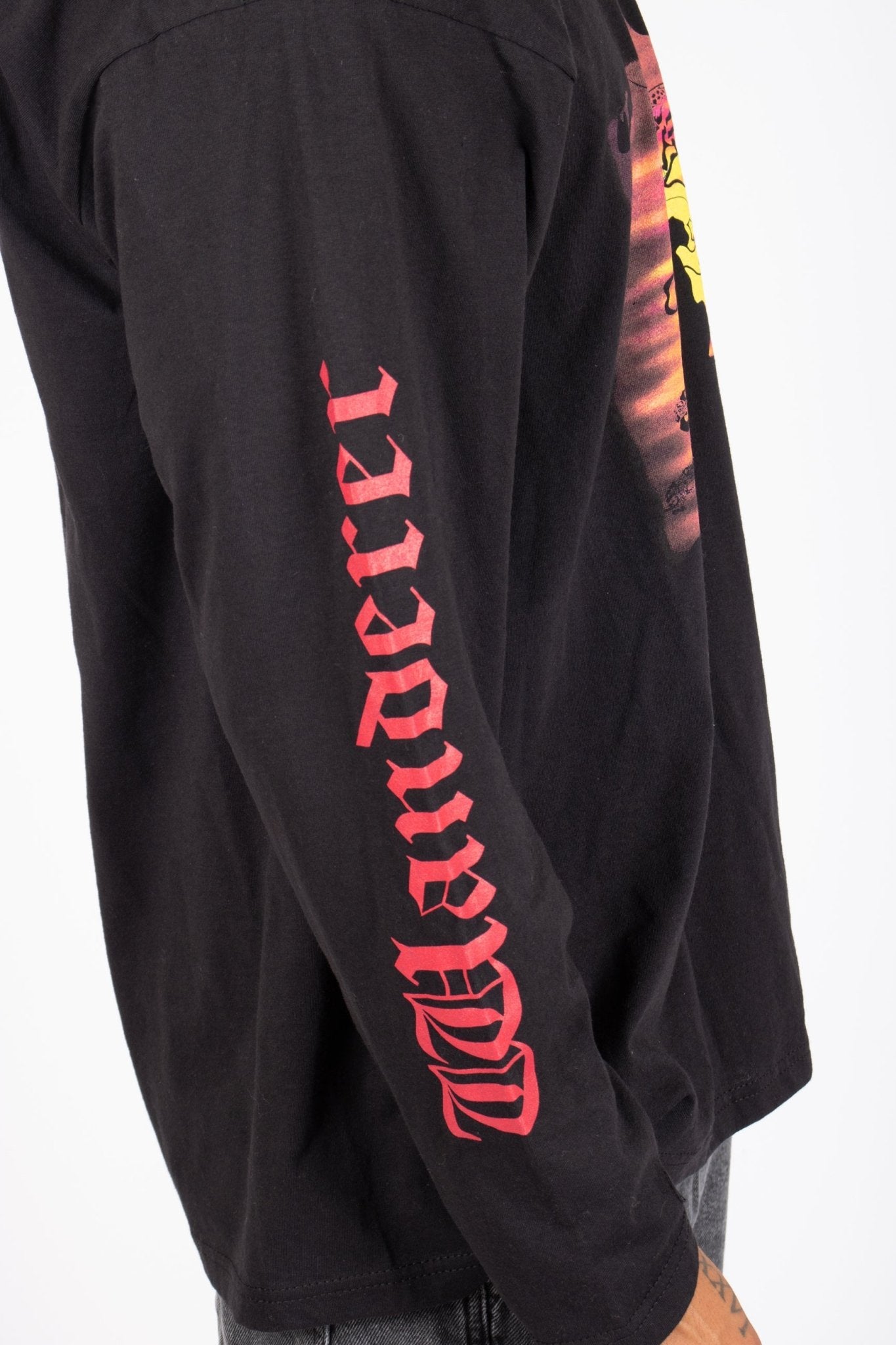 Safari Printed Black Long Sleeve Top - Liquor n Poker