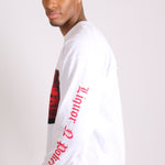 Safari Printed White Long Sleeve Top - Liquor n Poker