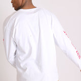 Safari Printed White Long Sleeve Top - Liquor n Poker