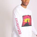 Safari Printed White Long Sleeve Top - Liquor n Poker