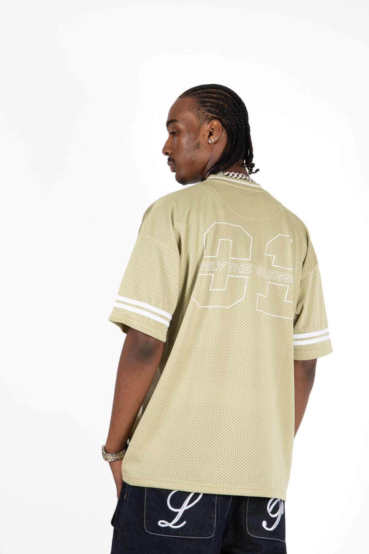 Sage 'Blessed' Varsity Tee - Liquor n Poker