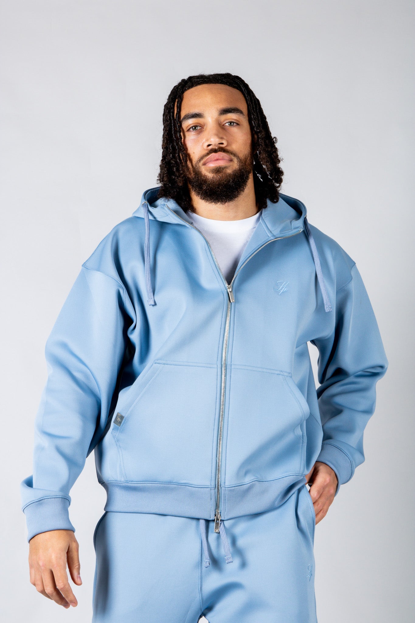 SCUBA Powder Blue Hoodie - Liquor n Poker