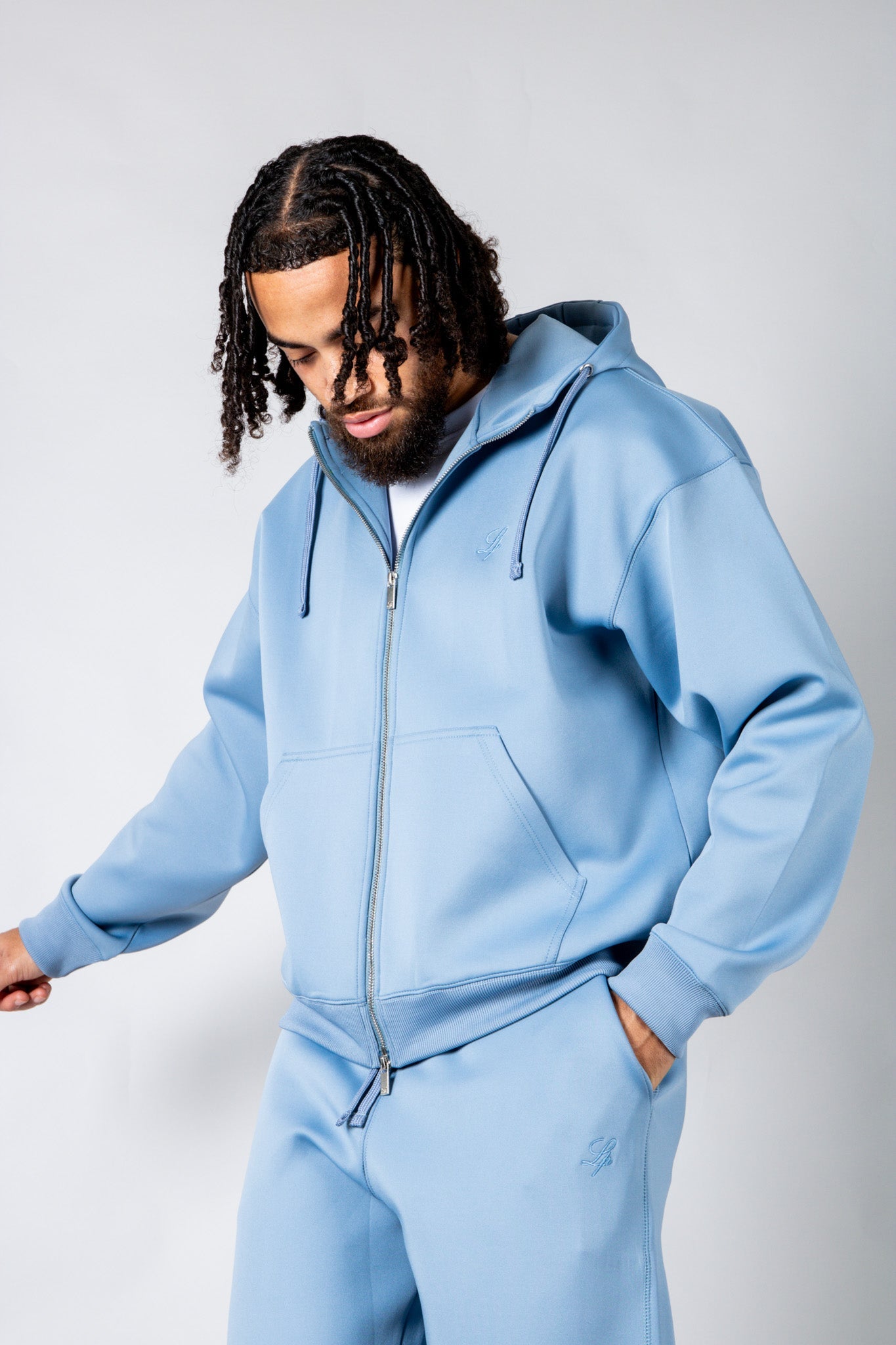 SCUBA Powder Blue Hoodie - Liquor n Poker