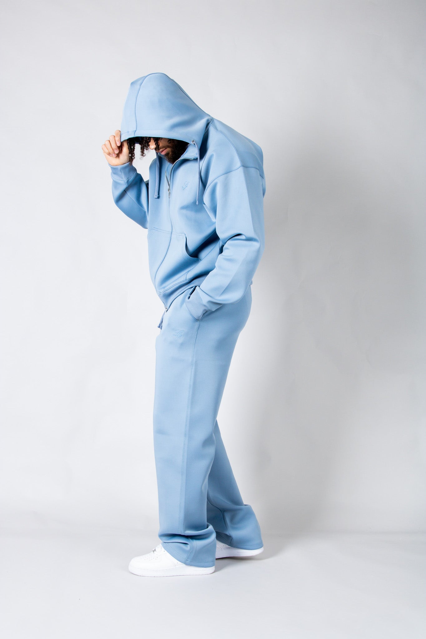 SCUBA Powder Blue Hoodie - Liquor n Poker