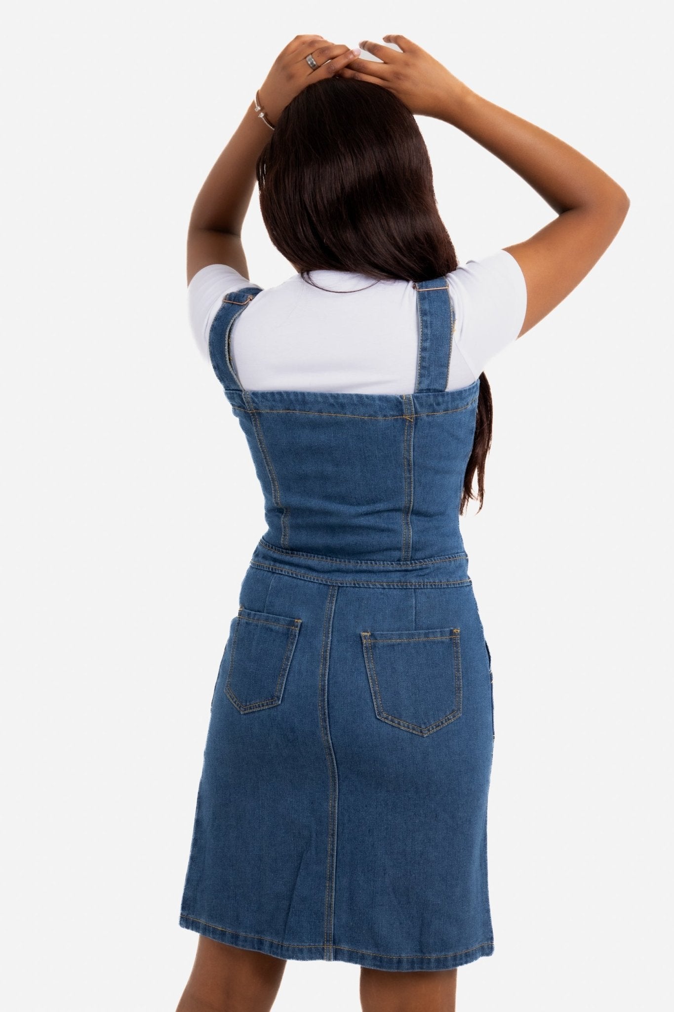 Skye Vintage Denim Pinnafore - Liquor n Poker
