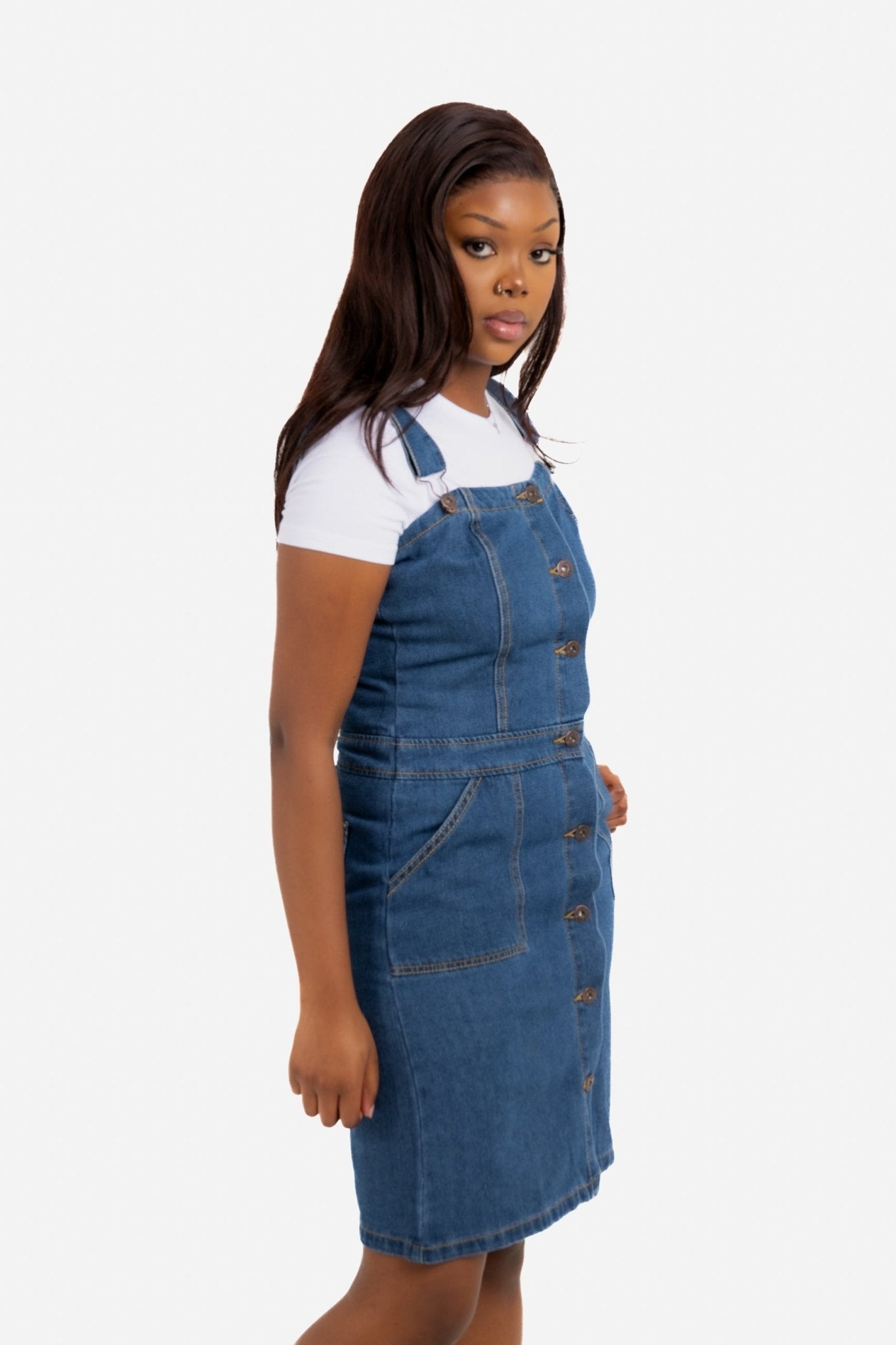 Skye Vintage Denim Pinnafore - Liquor n Poker