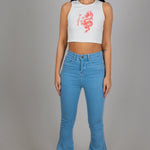 Slim Fit Flare Jean In Stone Wash - Liquor n Poker