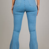 Slim Fit Flare Jean In Stone Wash - Liquor n Poker