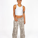 Snake Print Denim Jeans - Liquor n Poker