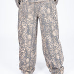 Snake Print Relaxed Baggy Jeans - Liquor n Poker