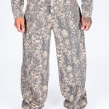Snake Print Relaxed Baggy Jeans - Liquor n Poker