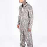 Snake Print Relaxed Baggy Jeans - Liquor n Poker