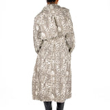 Snake Printed Denim Trench - Liquor n Poker