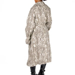 Snake Printed Denim Trench - Liquor n Poker