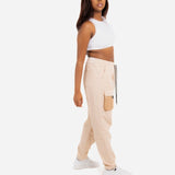 Stone & Beige Tech Utility Straight Leg Cargos - Liquor n Poker