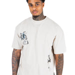 Stone Relaxed Distorted Love Graphic T-Shirt - Liquor n Poker