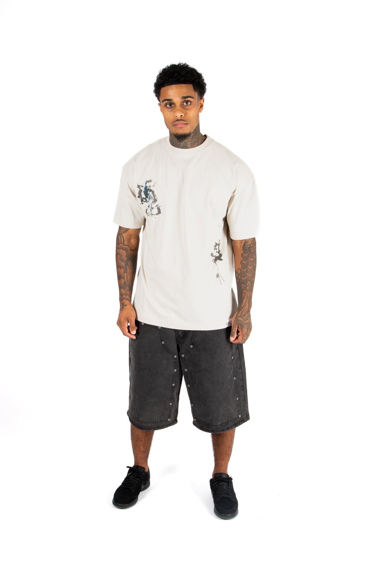 Stone Relaxed Distorted Love Graphic T-Shirt - Liquor n Poker