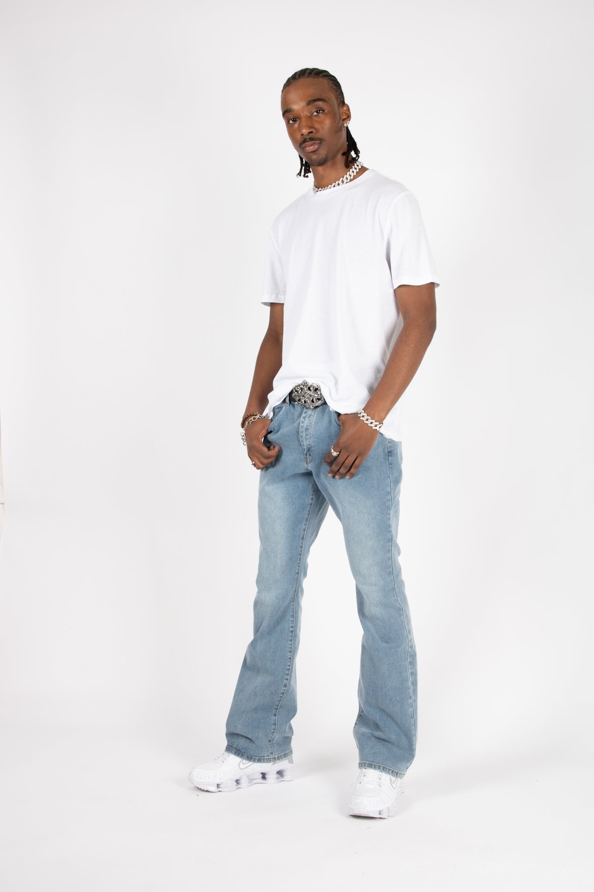 Stonewash Slim Stacked Flare - Liquor n Poker